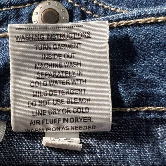 Y2K Cruel Girl Junior14R Bootcut Jeans Blue Mid Rise Western Cowgirl Denim Pants - Picture 9 of 9